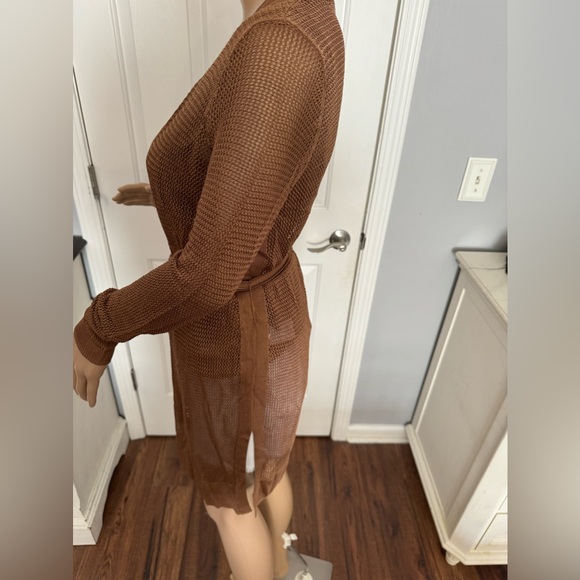 NWT White House Black Market Crochet Belted Coverup Size XS - Picture 6 of 12